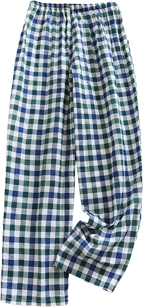2023 Women Pajama Pants Sleepwear Plaid Pajamas Loose Comfy Wide Leg Pant Trendy Casual Yoga Trousers Sweatpants Loungwear