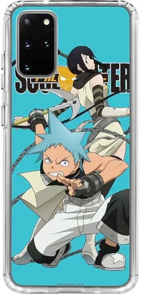 Skinit Clear Phone Case Compatible with Galaxy S20 Plus - Officially Licensed Soul Eater Attack Design