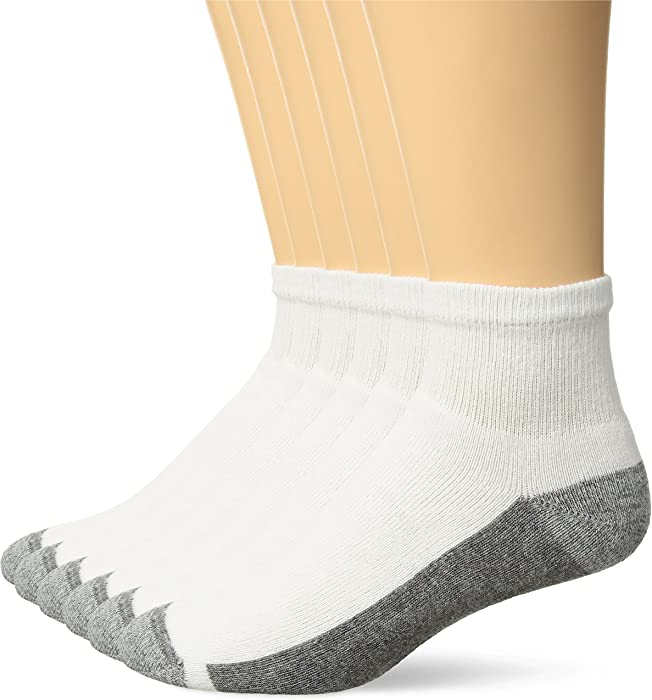 Hanes Men's Max Cushion Ankle Socks, 6-Pair Pack