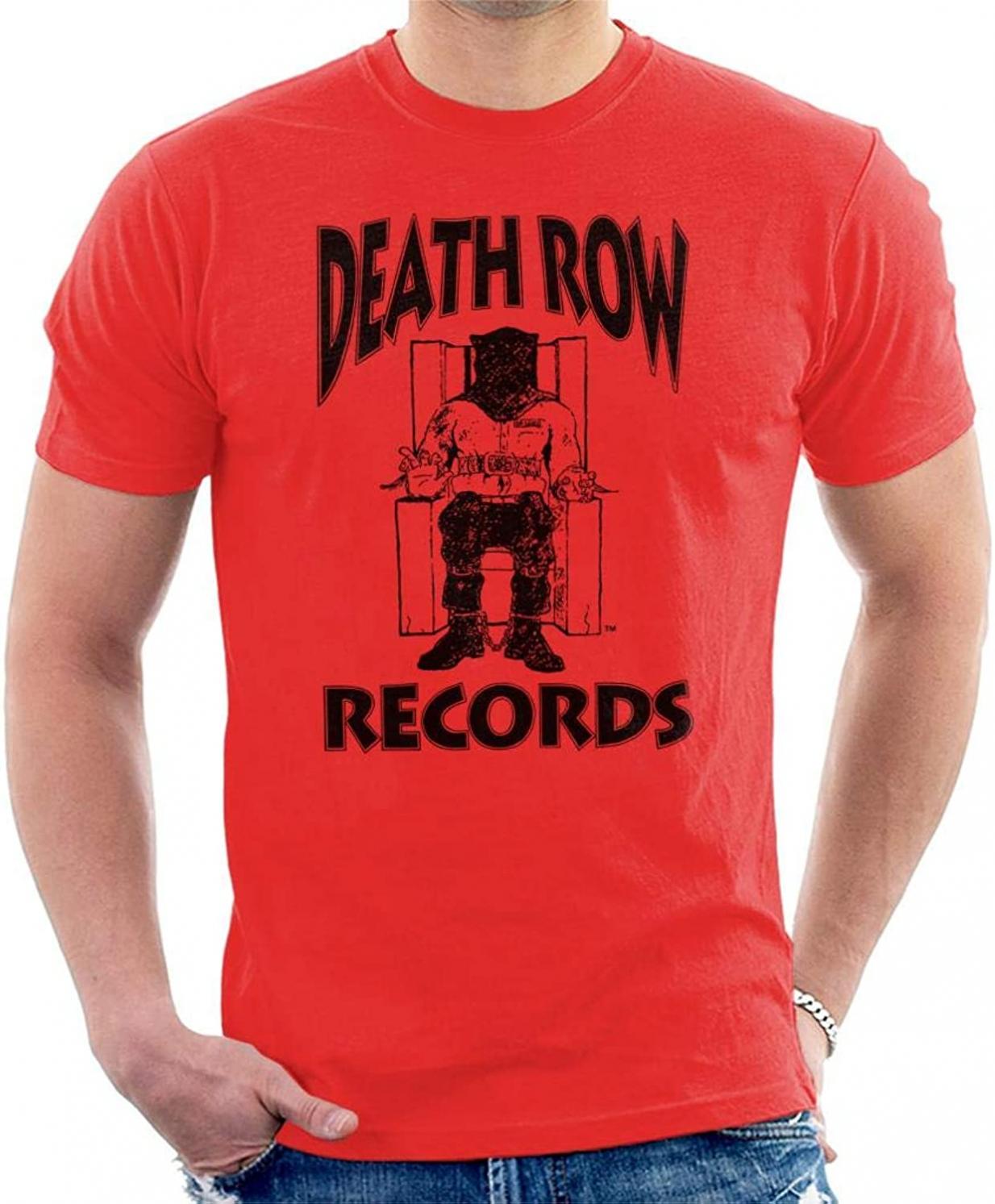Death Row Records Chair Logo Black Men's T-Shirt