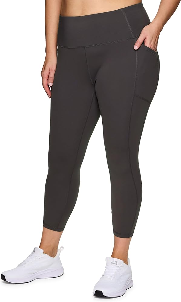 RBX Active Women's Plus Size Stretch Ankle/Full Length Workout Running Gym Yoga Leggings