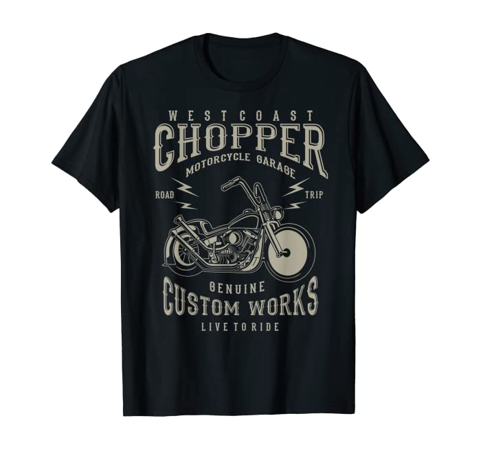 West coast chopper motorcycle garage T-Shirt
