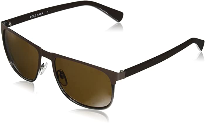 Cole Haan Men's Ch6034 Rectangular Sunglasses