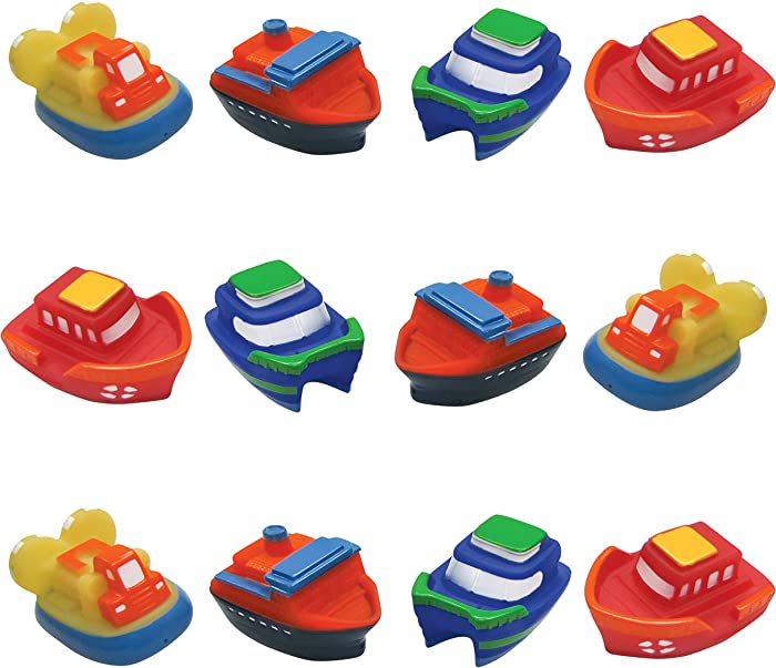 Idea Factory Color Changing Boat Bath Squirter Toys - Party Favors, Educational, Bath Toys