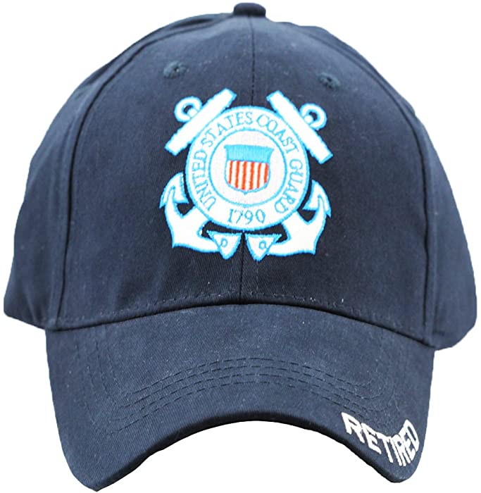 US Coast Guard Retired Cap United States Coast Guard Military Hats Men and Women Blue