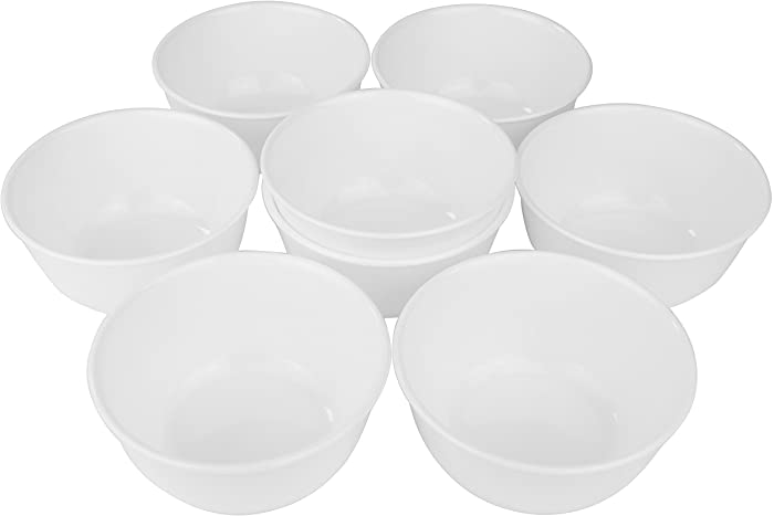 Corelle Livingware Winter Frost White 28 Ounce Soup / Cereal Bowl (Set of 8)