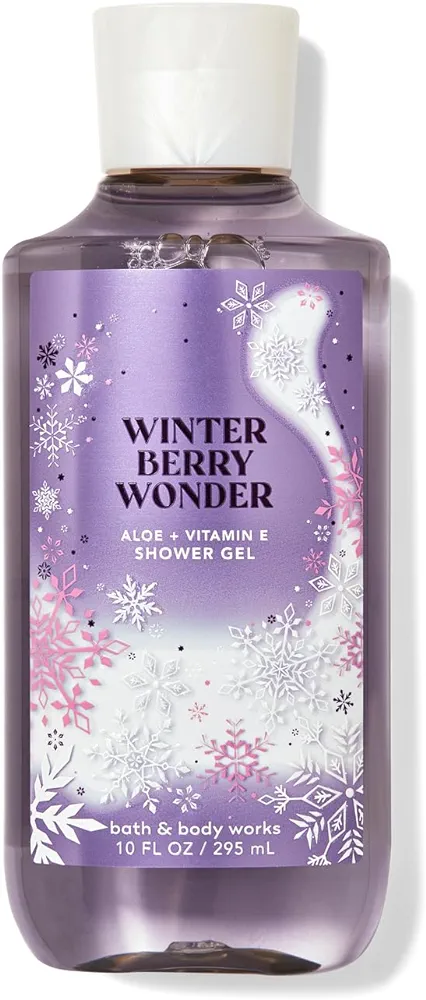 Bath & Body Works Winterberry Wonder Shower Gel Gift Sets For Women 10 Oz (Winterberry Wonder)