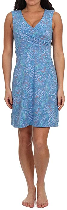 Patagonia Porch Song Dress - Women's Medium Swift Feathers/Port Blue