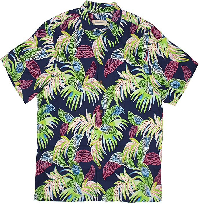 Tommy Bahama Wallis Tropic 100% Silk Men's Hawaiian Camp Shirt