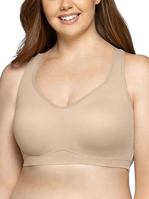 Vanity Fair Women's Wireless Beyond Comfort Bra with Breathable Cups (S-3XL)
