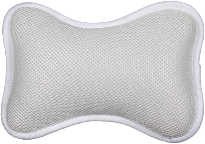 Artibetter Non-Slip Bath Pillow With Suction Cups Support Neck and Shoulders For Bathtub