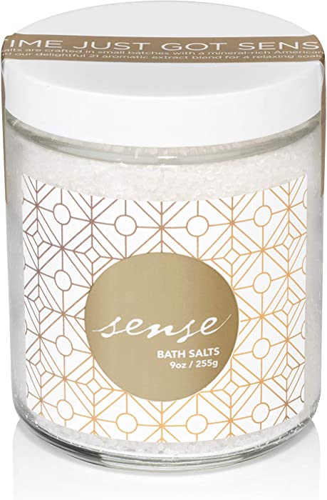 Sense 9oz Bath Crystals - American-Made, Vegan, Cruelty-Free