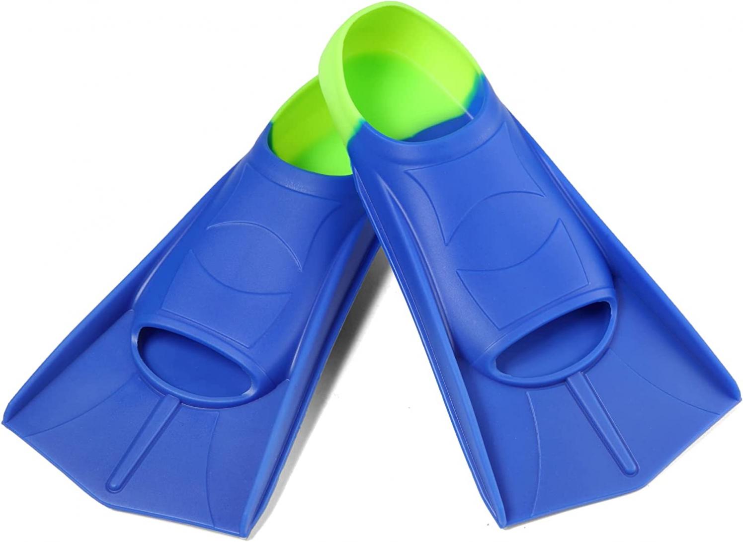 Fanwill Kids Swim Fins,Short Fins Swimming Flippers for Lap Swimming and Training for Child,Girls,Boys