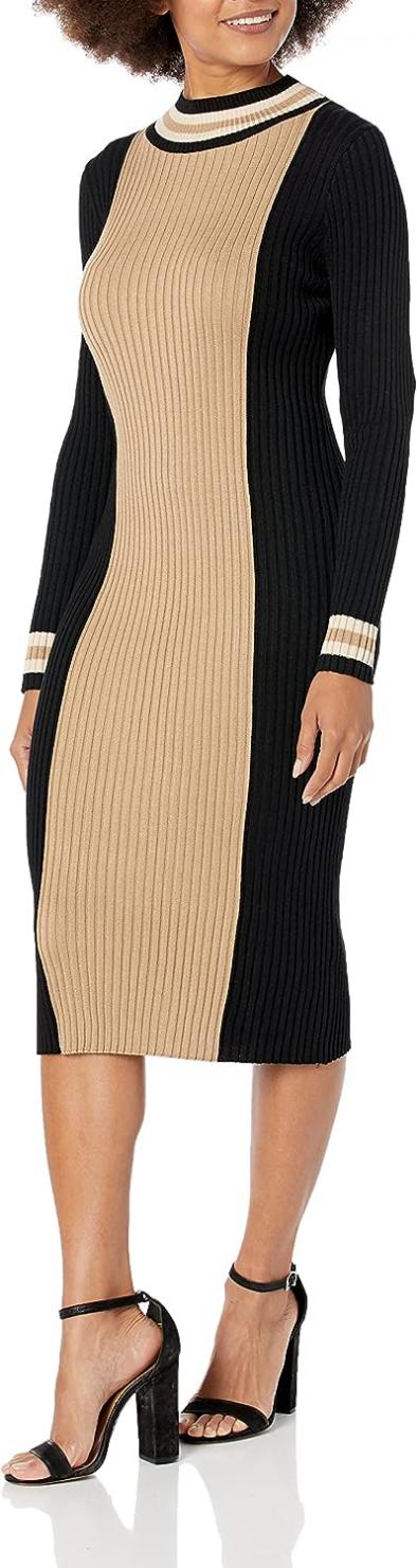 Taylor Dresses Women's Taylor Colorblock Sweater Dress