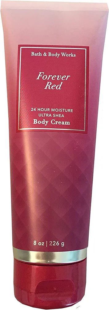 Bath & Body Works FOREVER RED Ultra Shea Body Cream 8 Ounce (Packaging Varies)