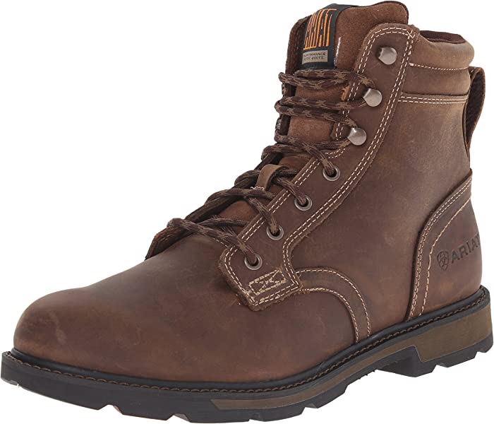 Ariat Groundbreaker 6" Work Boot - Men’s Safety Toe Lace-up Work Boot