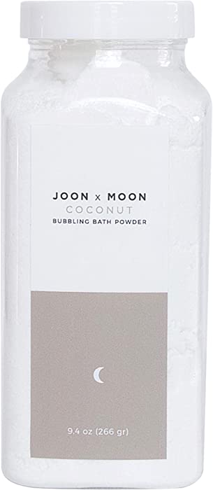 JOON X MOON Bubbling Bath Fizz, (Coconut, 1 Pack), Soothing Bath Soak for Relaxation & Hydrated Skin, Shea Butter, Coconut Oil and Vitamin E for a Nourishing Bubble Bath, 9 oz