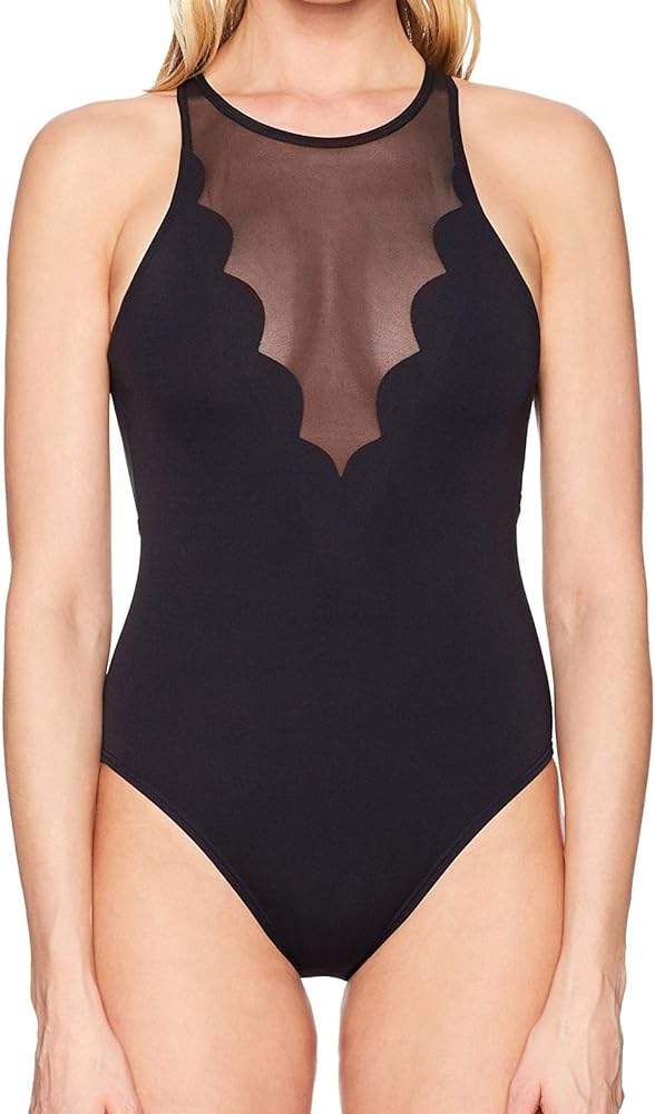 Vince Camuto Women's Standard One Piece Swimsuit with Scallop Detail