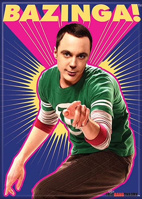 Ata-Boy The Big Bang Theory Bazinga! with Sheldon 2.5" x 3.5" Magnet for Refrigerators and Lockers