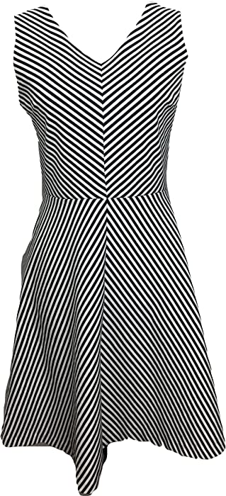 TALBOTS Striped Dress Size M P 8 10 P
