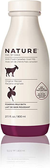 Nature by Canus Foaming Milk Bath With Smoothing Fresh Canadian Goat Milk, Original, 27.1 Fl Oz