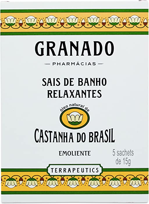 Linha Terrapeutics Granado - Sais de Banho Castanha do Brasil (5 x 15 Gr) - (Granado Terrapeutics Collection - Brazil Nut Bath Salts (5 x Net 0.53 Oz))