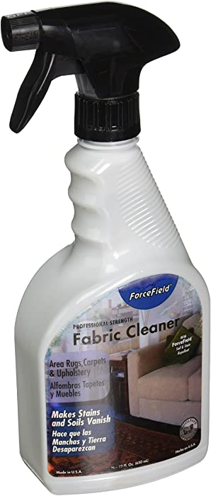 ForceField Fabric Cleaner - Professional Strength - Deeply Penetrates Water Safe Fabric & Fibers of Upholstery, Clothing, Rugs & Carpeting 22oz