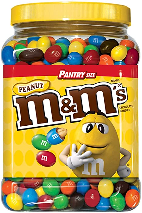M&M'S Chocolate Candy Pantry, 3.87 Pound, Peanut, 124 Oz (Pack of 2)