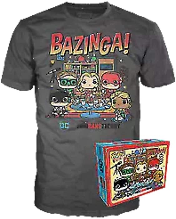 POP! Funko 2019 Summer Convention Exclusive Tee Big Bang Theory Bazinga Size Large (L)