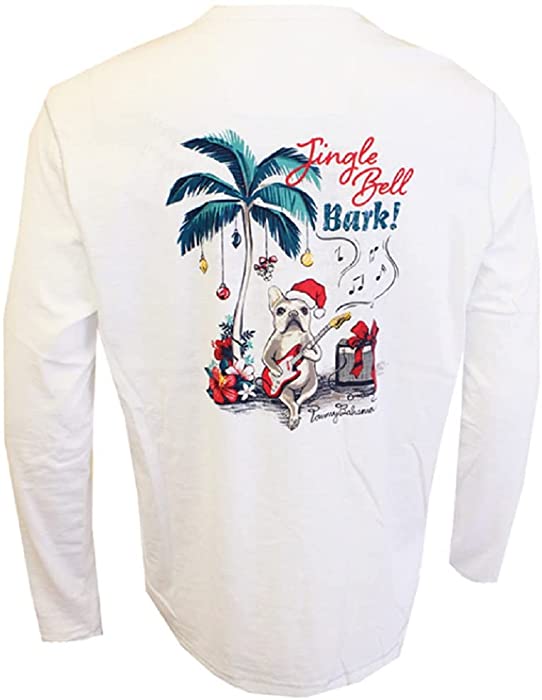 Tommy Bahama Long Sleeve Jingle Bell Bark Lux Tee Shirt