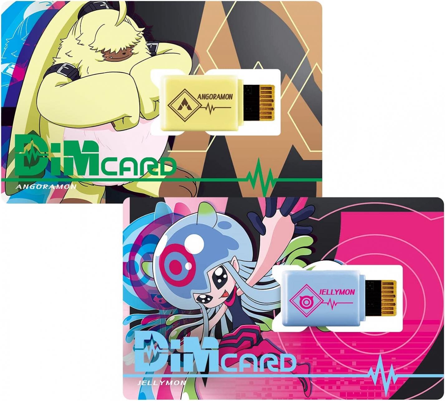 Bandai Vital Bracelet Digital Monster Dim Card V2 Angoramon & Jerimon