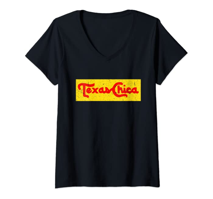 Womens Texas Chica V-Neck T-Shirt