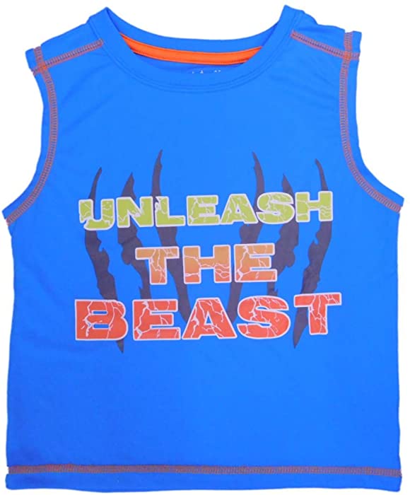 Peanut & Ollie Infant & Toddler Boys Unleash The Beast Tank Top Muscle Shirt 24m Blue