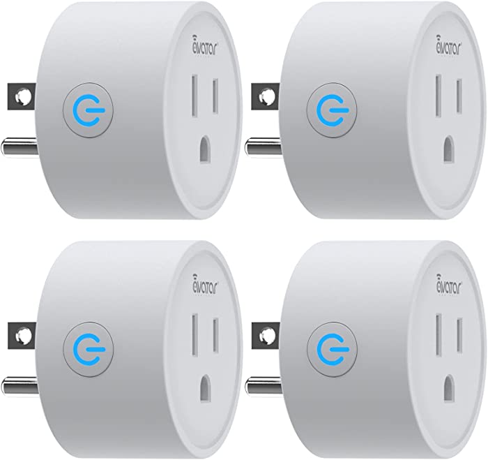 Avatar Controls Smart Plugs Wi-Fi Outlet 4 Pack - Smart Plugs That Work with Alexa/Google Home/Smart Life, Timer ON/Off Plug, Schedule Built-in App, Mini Wireless Socket, No Hub Required