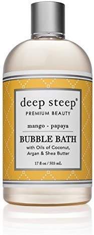 Deep Steep Bubble Bath, Mango Papaya, 17 Ounce