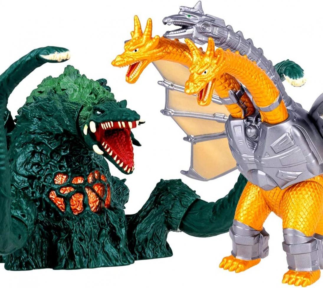 2 pcs Godzilla Toy King of The Monsters - Biollante and King Ghidorah, Carry Bag