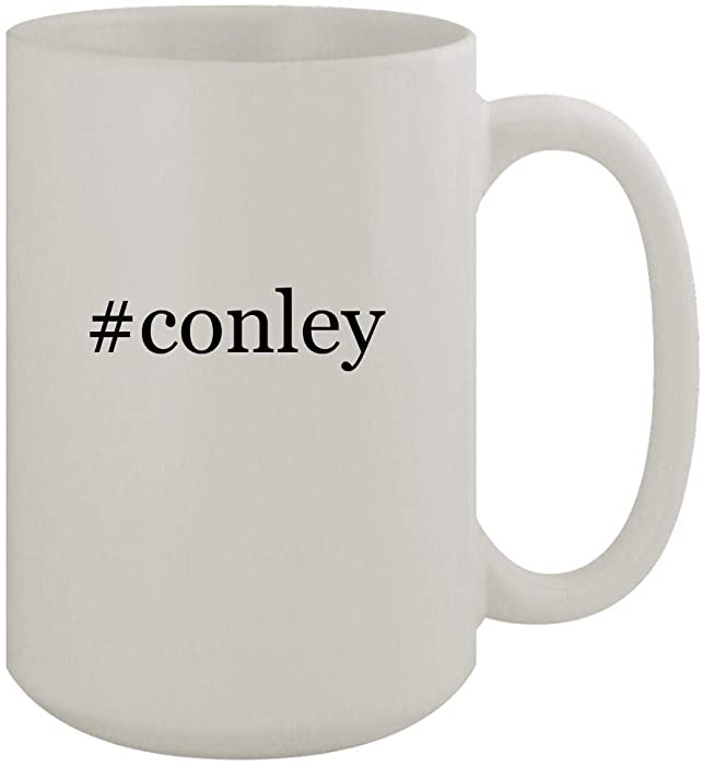 #conley - 15oz Ceramic White Coffee Mug, White