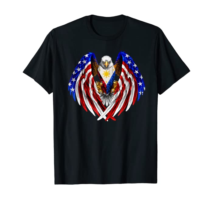 Filipino American Philippines USA Flag Eagle TShirt T-Shirt