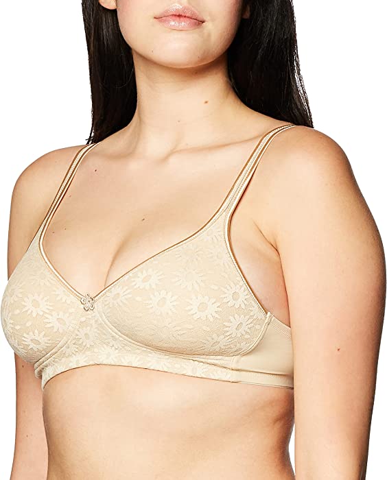 Warner's Women's Daisy Lace Wire-Free Bra with Plushline