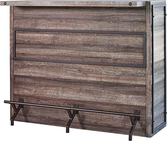 Coaster Home Furnishings Rectangular 5-Shelf Aged Oak Bar Unit