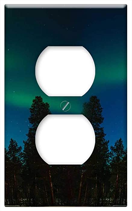 Switch Plate Outlet Cover - Aurora Finland Finnish Lapland Inari Suomi
