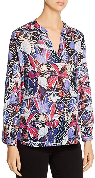 Tommy Bahama Womens Cactus to Clouds Printed V Neck Blouse