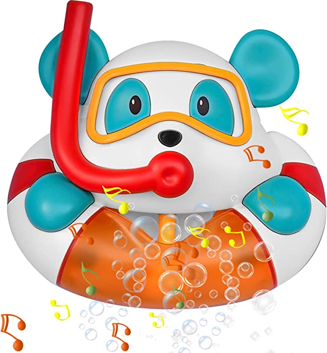 Bath Toys Bathtub Bubble Maker with 12 musics ，Baby Bath Toys Bubble ，Bath Toys for Toddlers 1-6