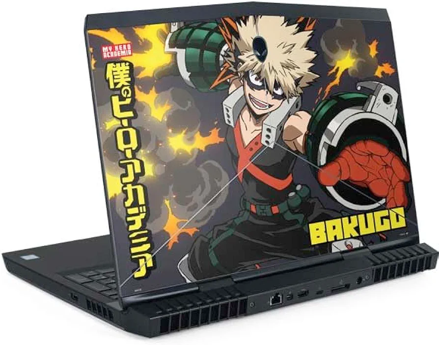 Skinit Decal Laptop Skin Compatible with Alienware 17in (2017) - Officially Licensed My Hero Academia Katsuki Bakugo Design