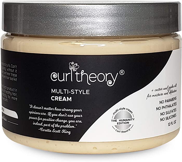 Curl Theory Moisture Collection Multi-Style Cream (12 ounces) (Humanity Edition)