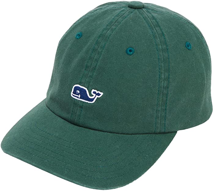 vineyard vines Boys' Classic Logo Baseball Hat, Charleston Green, one Size
