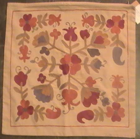 Pottery Barn Embroidered Harvest Pillow Cover