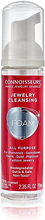 Connoisseurs All-Purpose Jewelry Cleansing Foam - Quick and Easy Jewelry Cleaner Solution - Restore Brilliant Luster to Your Jewelry - 2.35 Fl. Oz.