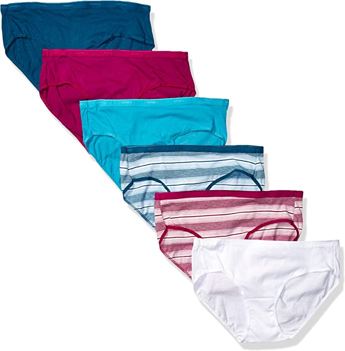 Hanes Women's Signature Breathe Cotton Hipster Underwear 6-Pack