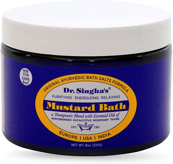 Dr. Singha's Mustard Bath, Therapeutic Bath Salts (8 Ounce)